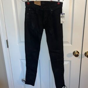 NWT Women’s Sz 25 Polo Ralph Lauren Tompkins Skinny Jeans black leggings